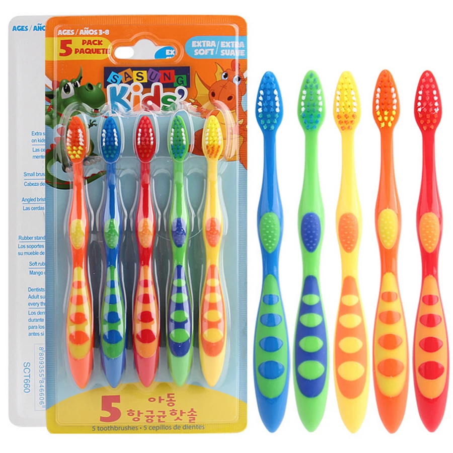 

5Pcs/Set Toothbrush Soft Tooth Brush For Children Kids Oral Hygiene Care