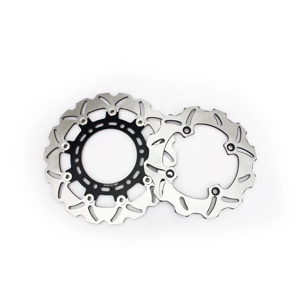 

BIKINGBOY Front Rear Brake Discs Disks Rotors for SUZUKI DR650SE DR 650 SE 1996-2014 Supermoto Supermotard Wave Discs