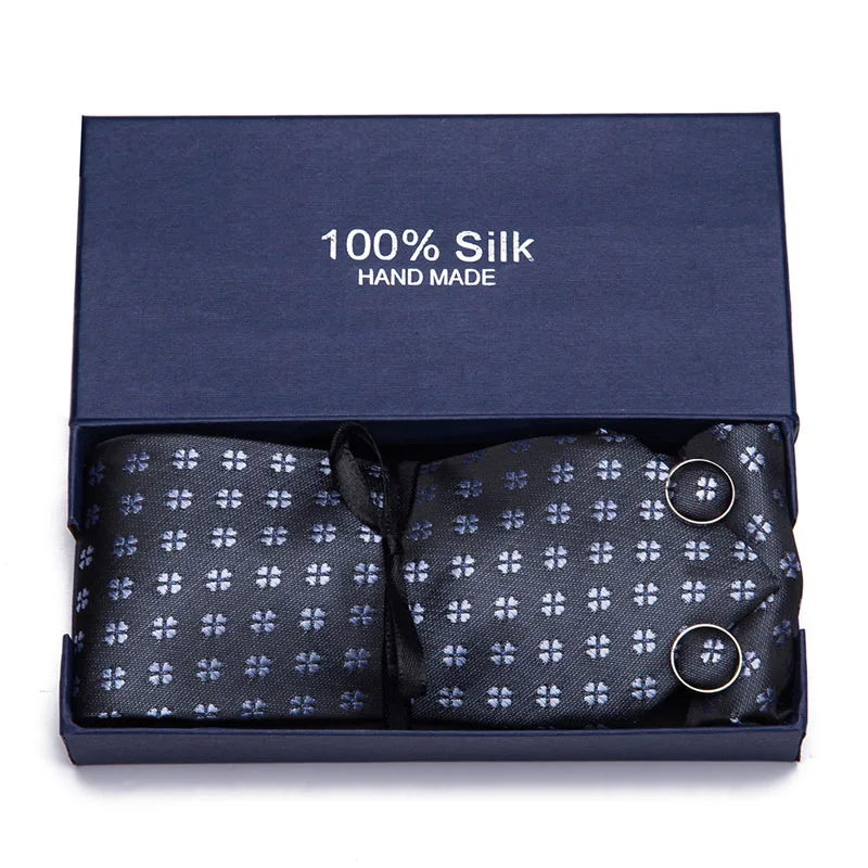 

2020 New Design Mens Tie 100% Silk tie 7.5cm 38 Colors Floral Ties For Men Wedding Business Style Drop shipping Tie Set