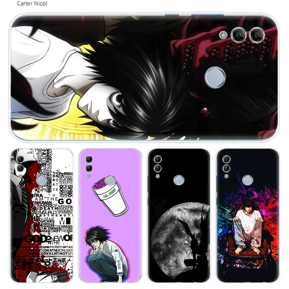 

Death Note anime Silicone Case Cover for Huawei Honor 10 Lite 8C 8X 7C Y6 Y7 Y9 Prime 2018 2019 7A Pro 7C Enjoy 8 9 Plus