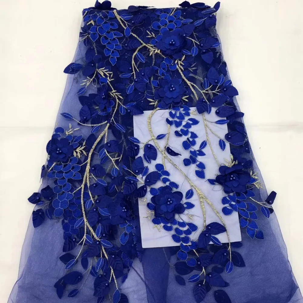 

Most popular African lace Fabric Elegant french lace Fabric rural style Floral mesh laces fabrics for garment 5 yards