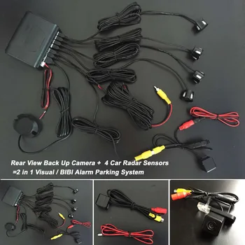 

Parking Sensors+Rear View Camera = 2 in 1 Visual BIBI Alarm Parking System For Mercedes Benz E W211 E280 E300 E320 E55 E63