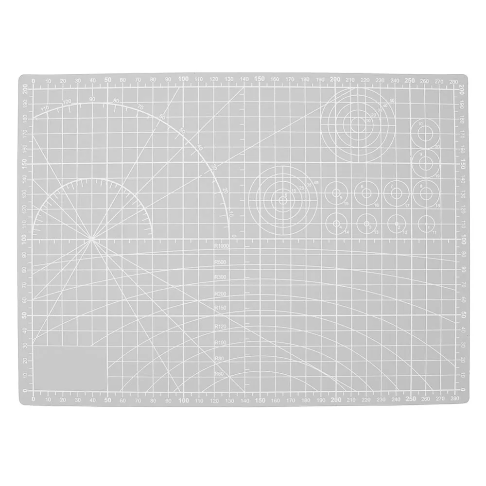 

A4 PVC Self Healing Cutting Mat Fabric Leather Paper Craft DIY Tools Self-Healing Double-Sided Healing Cutting Board Gray