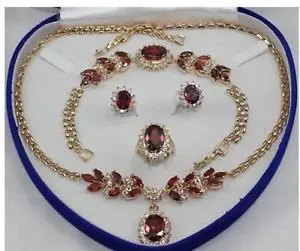 

Free shipping Bridal Fashion Jewellery Women's Set Necklace Earring Ring Bracelet