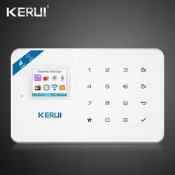 2019 Kerui W18 Беспроводной Wi-Fi GSM IOS приложение для Android Управление Автодозвон ЖК-дисплей GSM SMS охранной сигнализации Системы для дома безопасности