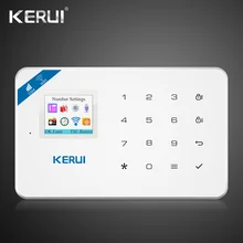 2019 Kerui W18 Wireless Wifi GSM IOS Android APP Control Auto Dial LCD GSM SMS Burglar Alarm System For Home Security