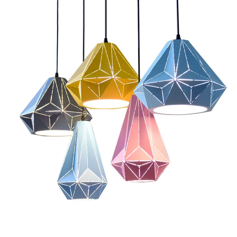 Modern Drop Lights Pendant Light Kid's Room Blue Yellow Pink Hat Pendant Lamp Home Lights Indoor Lighting (24)