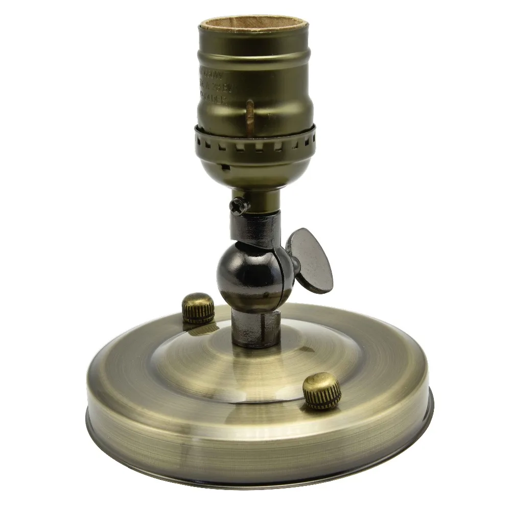 E27 Ceiling Light Socket Antique Aluminum Lamp Holder UL Excellent