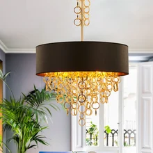 Simple Ring Fringed Restaurant Lights El Luxor Hotel Engineering Living Room Art Pendant Cloth Pendant lamp led Home Lighting