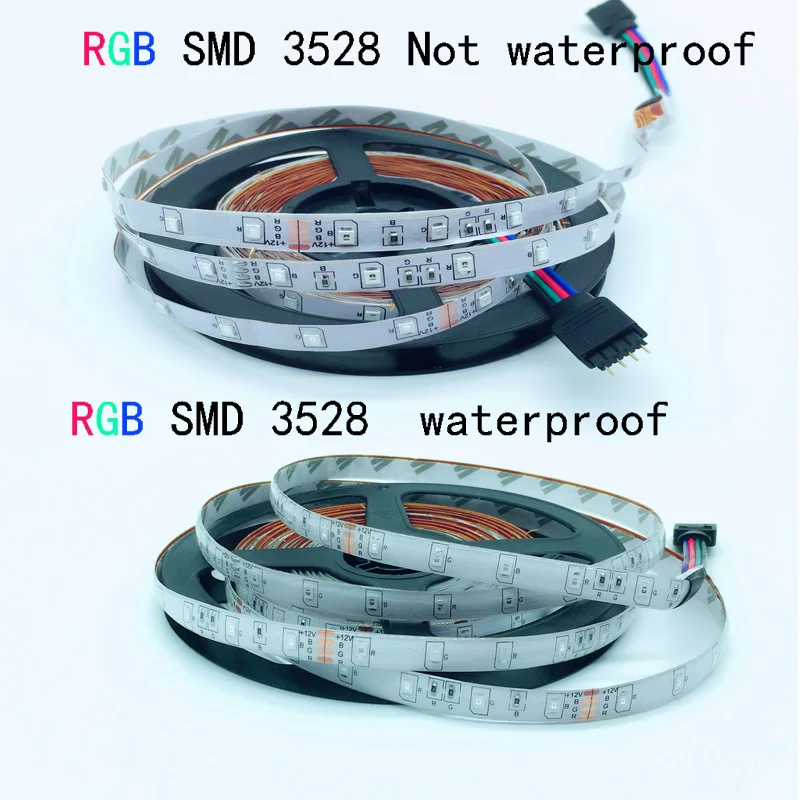 Светодиодная лента 2835 SMD RGB 1 комплект 5 м или 10 декоративная для лампы + пульт