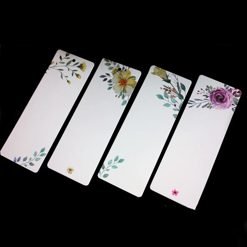 40 шт./компл. классический цветочный Бумага пустой закладки ярлыки «сделай сам» Почтовые открытки карточки закладки для офиса и школы, Корея, товары для рукоделия