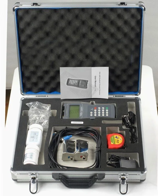 

TDS-100H-M1+S1 Handheld Ultrasonic Flow Meter Flowmeter with Clamp on Sensor DN15-700mm