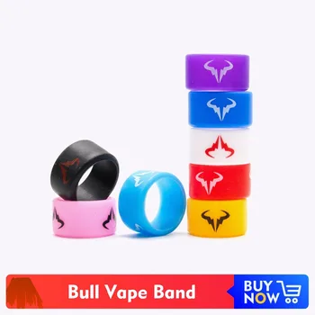 

Volcanee Bull Vape Band 10mm Width eCig RDA RTA RDTA Decoration Band Atomizer Glass Protection Ring DIY Accessories (10pcs/lot)