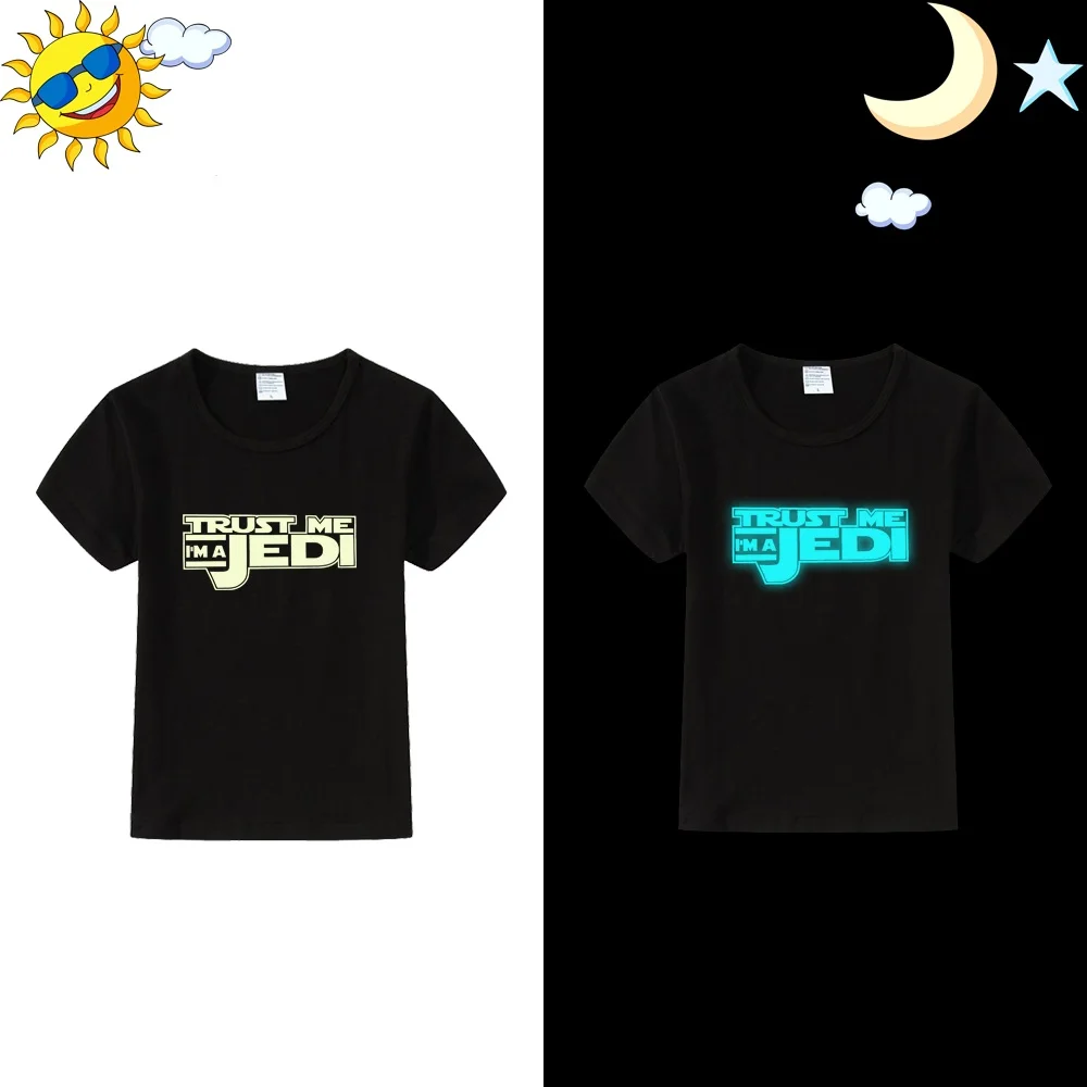 Футболка LYTLM JEDI футболка для мальчиков «Звездные войны» Детская футболка с короткими рукавами Enfant Garcon, футболки в стиле панк-хоп для мальчиков детская одежда Camisetas - Цвет: Black Short Sleeve