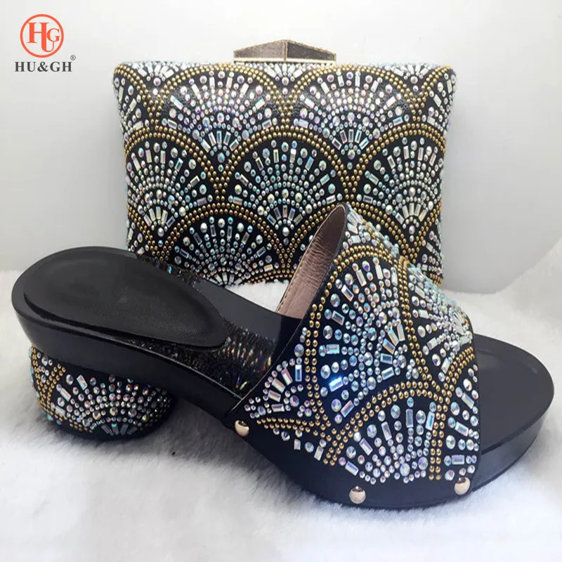 

New Italy Shoe And Bag African shoe and bag set high heel italian shoe with matching bag best selling ladies Wedding Party shoes