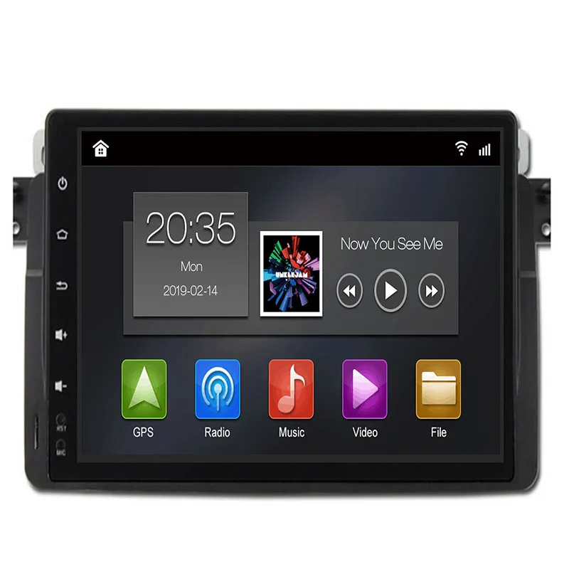 Excellent 9" IPS Android 9.0 1DIN E46 Car DVD IPS Panel for BMW E46 DVD M3 Rover AutoRadio E46 Android 2GB 16GB Mirroring Link DAB+ camera 1