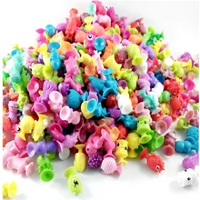 Hot Sale 10 pcs / lot Children Little Colorful Cartoon Ocean Animal Action Figures Toy Mini Monster Sucker Capsule Model