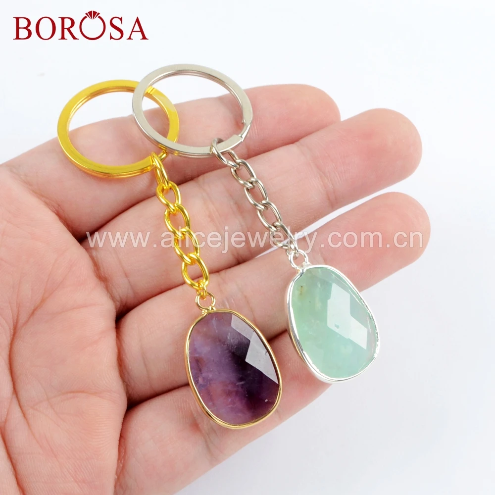 BOROSA 5 шт. оптовая продажа из друзы Ювелирные Украшения Ободок драгоценный камень