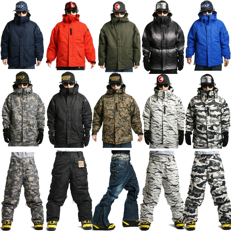 Nieuwe Premium Edition \Southplay\ Winter Seizoen 10,000mm Waterdichte Ski Snowboard Warming Multi Camo Militaire Jassen OF Broek Nieuwe Premium Edition \Southplay\ Winter Seizoen 10,000mm Waterdichte Ski Snowboard Warming Multi Camo Militaire Jassen OF Broek
