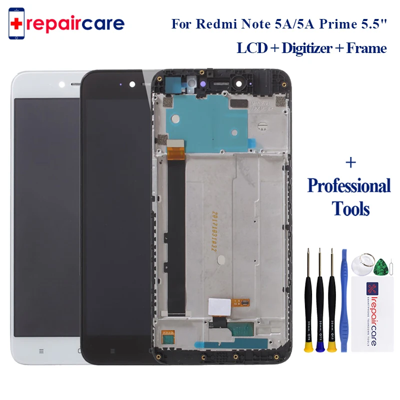 5.5 Inch Original LCD+Frame For Xiaomi Redmi Note 5A LCD Display Screen For Redmi Note 5A Prime/Pro Assembly
5.5 Inch Original LCD+Frame For Xiaomi Redmi Note 5A LCD Display Screen For Redmi Note 5A Prime/Pro Assembly