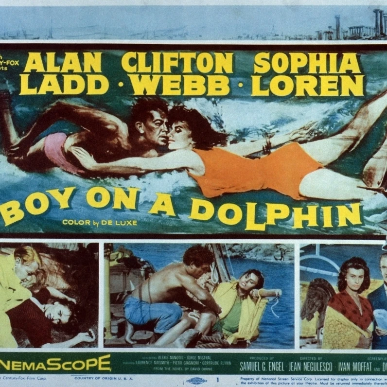 Boy On A Dolphin Movie Poster Masterprint (28 x 22)