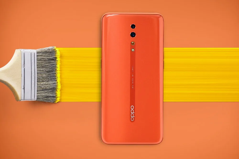 Новая модель, смартфон OPPO Reno Z celular, 6," AMOLED, капля воды, экран, 2340x1080, 4035 мАч, четыре ядра, отпечаток пальца+ распознавание лица