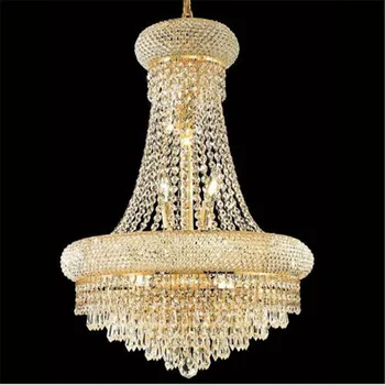 

Rmamary Lighting French Empire Gold Crystal Chandelier Chrome Chandeliers Lighting Modern Chandeliers Light+Free shipping