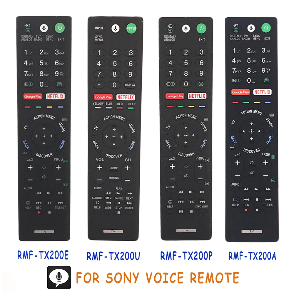 

Used Original Voice Remote Control For SONY LCD LED Smart TV Remote RMF-TX200U RMF-TX200P RMF-TX200A Google Netflix