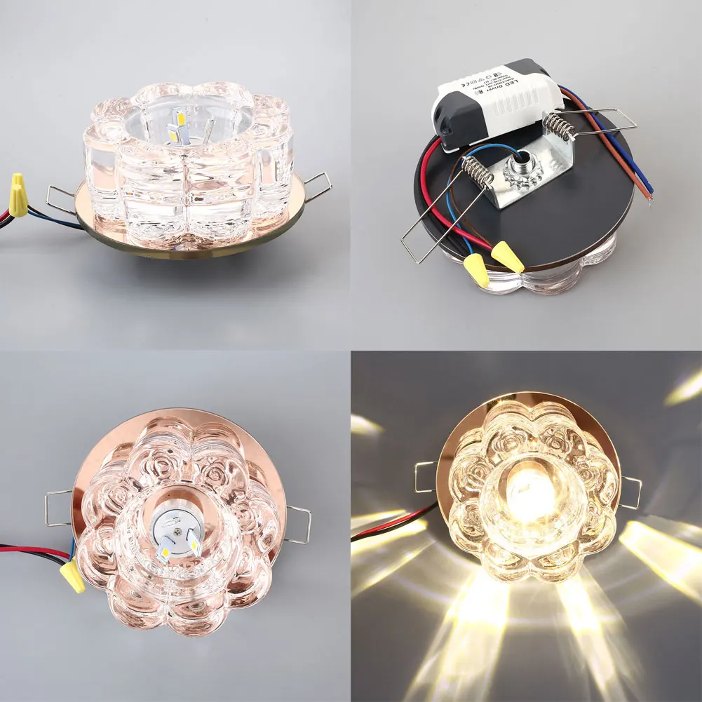 

Nordic A215 3W LED Ceiling Lamp Hallway Lamp Lighting Modern Simple Crystal Entryway