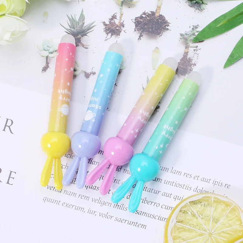 Kawaii Rabbit ластик для стираемой ручки милые школьные канцелярские принадлежности подарок