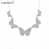 LUOTEEMI New Vintage Jewelry Five Pcs Butterfly Pendant with Long Chain Necklace Micro Paved Tiny CZ Crystal Delicate Bijoux ► Photo 1/6