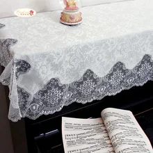 Proud розовый белый кружевной чехол для фортепиано вышивка пианино полотенце Европейское Фортепиано Половина Чехол общий пылезащитный чехол ткань