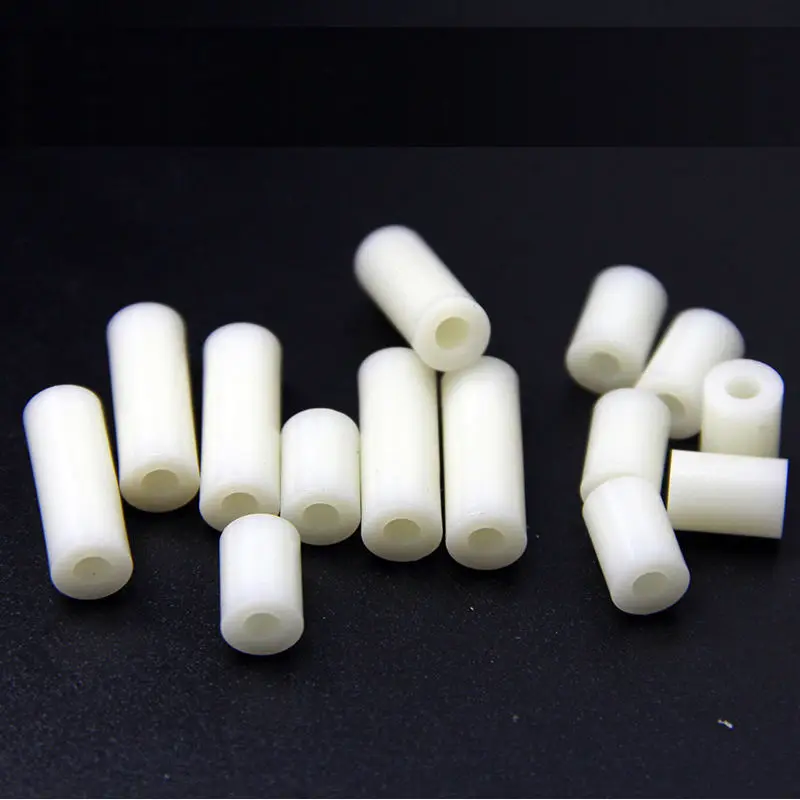 Plastic M4(ID) x 7.2(OD) x 15mm Length NoThreads Tapped Round Standoff Spac