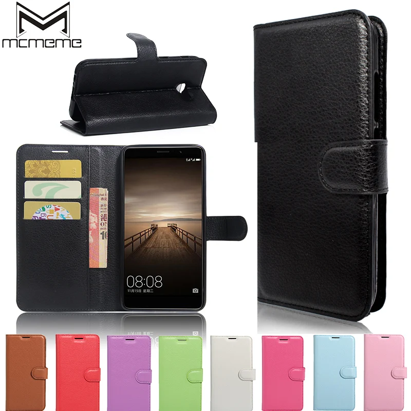 

MCMEME For Huawei Mate 9 Case Luxury PU Leather Flip Bags Case For Huawei Mate 9 Pro Mate9 Lite Ultra Thin Business Wallet Cover