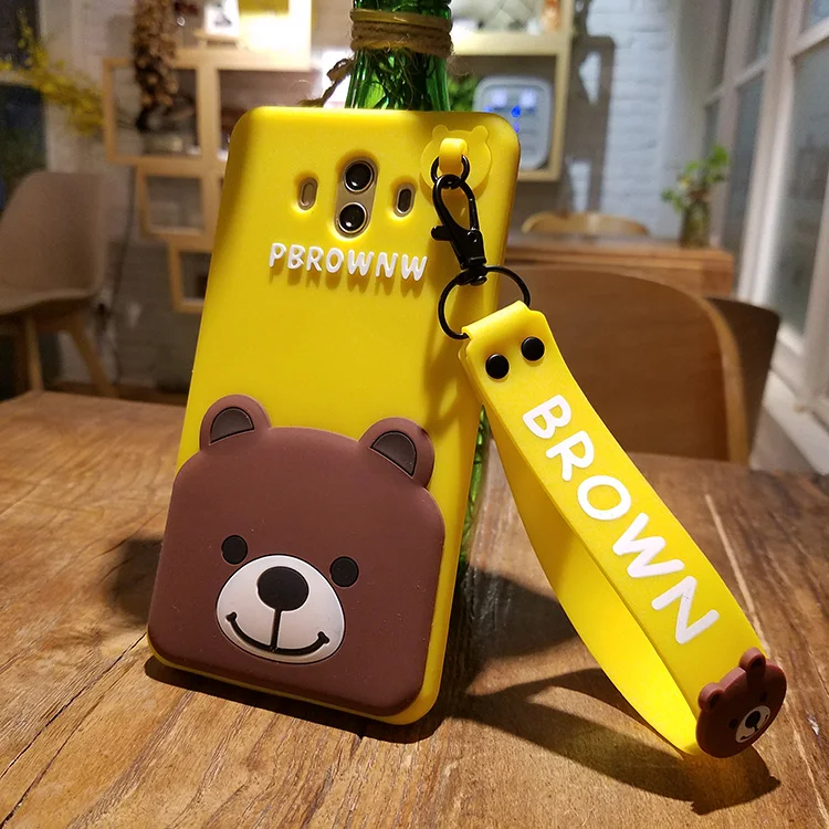 Для huawei mate10 мультфильм случай корея Kawaii лесные животные медведь крышка для pro/mate9