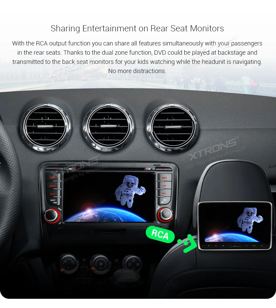 Best 7" Android 9.0 Pie OS Car DVD Multimedia Navigation GPS Radio for Audi TT MK2 (8J) 2006-2014 with Car Play Function Support 9