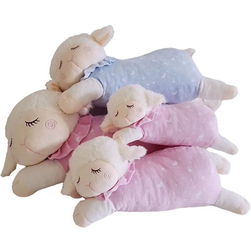35 80cm Appease Baby Pillow Sleep Sheep Stuffed Animals Baby Plush Toys