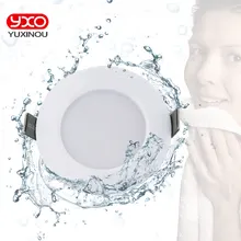 Затемняемый Водонепроницаемый светодиодный встраиваемый светильник 5 Вт 7 Вт 9 Вт Светодиодный точечный светильник потолочный светильник Домашний Светильник ing AC 110 В 220 В для ванной комнаты