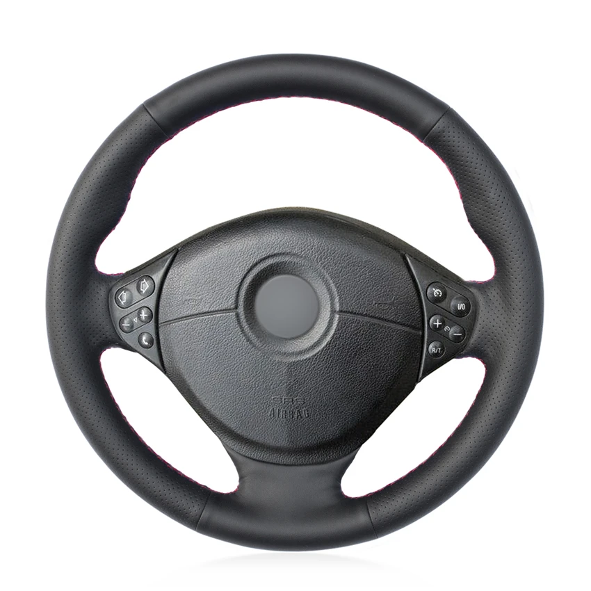 

Hand-stitched Black Artificial Leather Anti-slip Soft Comfortable Car Steering Wheel Cover for BMW E39 5 Series 1999-2003 E46