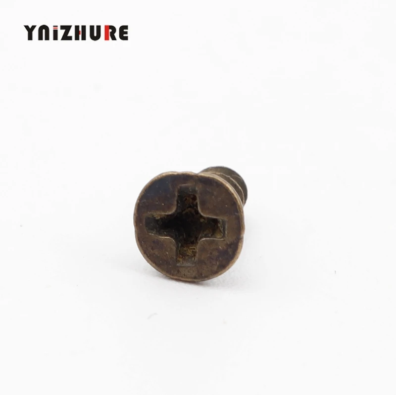 Lucky Bag Bronze Tone Fit петли Плоская Круглая головка Phillips саморезы крепеж M2* 8 мм 50 шт