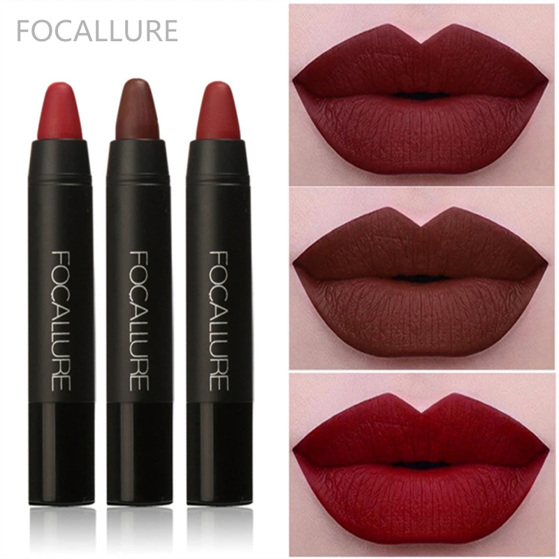 

Focallure Makeup Matte Lipstick Long Lasting Lip Balm Maquiagem Mineral Lipstick Kits Brand Batom Cosmetic Maquillaje 3pcs/set