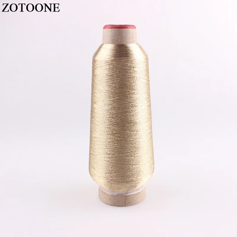 ZOTOONE 3500 м/рулон DMC нить Металлическая Вышивка Золотые Нитки для шитья устройство для поделок DIY швейная ткань аксессуары для одежды