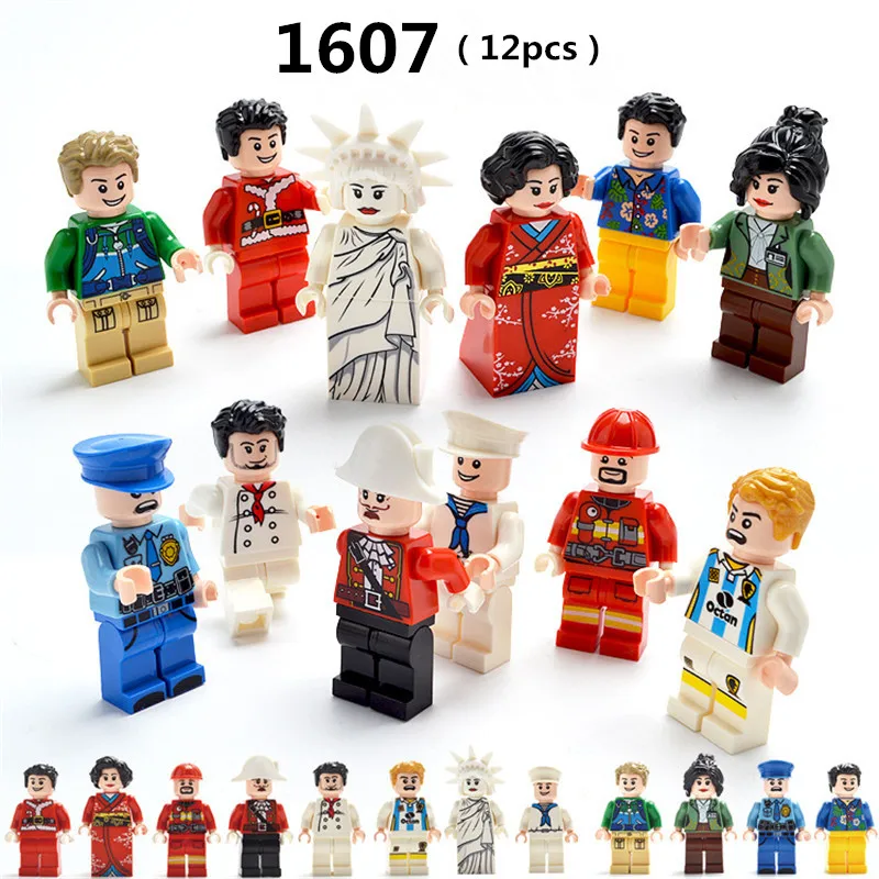 12/16pcs DIY Compatible Legoings Building blocks figurines Profession Series star wars Model Building kits Toys for children 12/16pcs DIY Compatible Legoings Building blocks figurines Profession Series star wars Model Building kits Toys for children