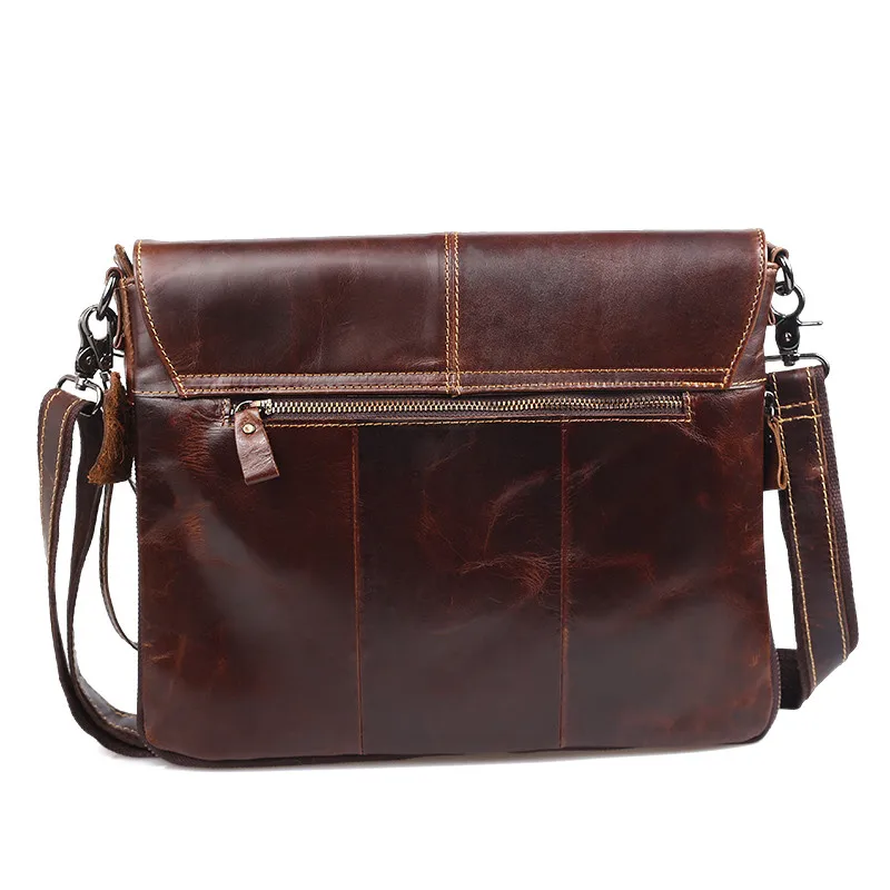 Гарантия, сумка из натуральной кожи, винтажная модная сумка через плечо, ультратонкая мужская сумка-мессенджер А4