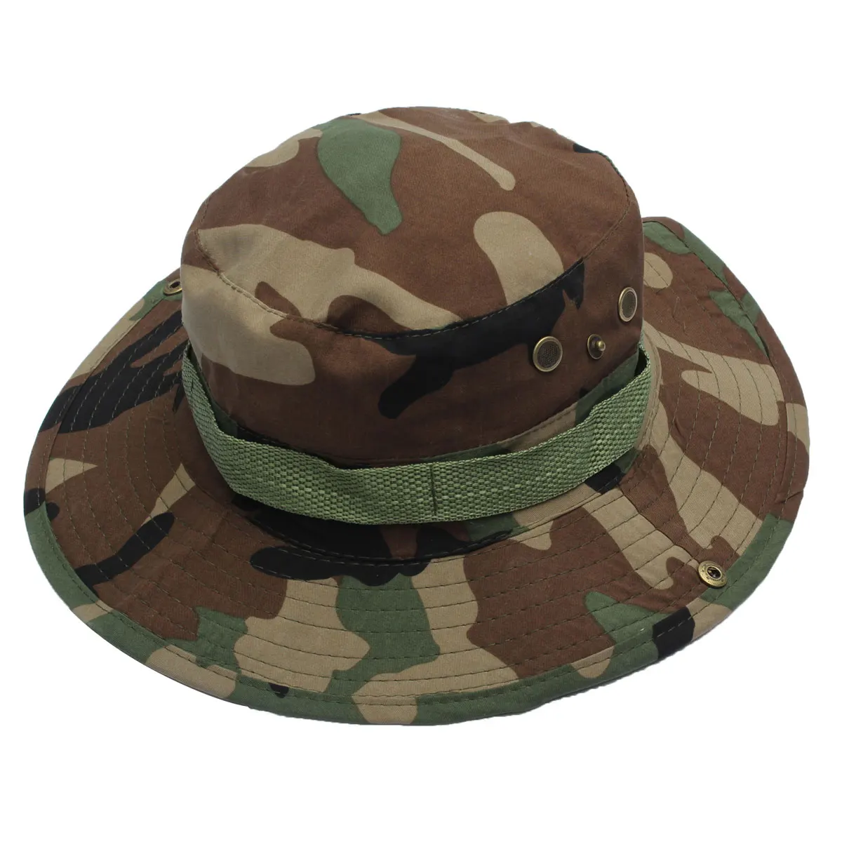 Dome Bucket Hats Men Women Military Camo Cap Casual Bucket Camping Hiking Travel Sun Bob Fishing