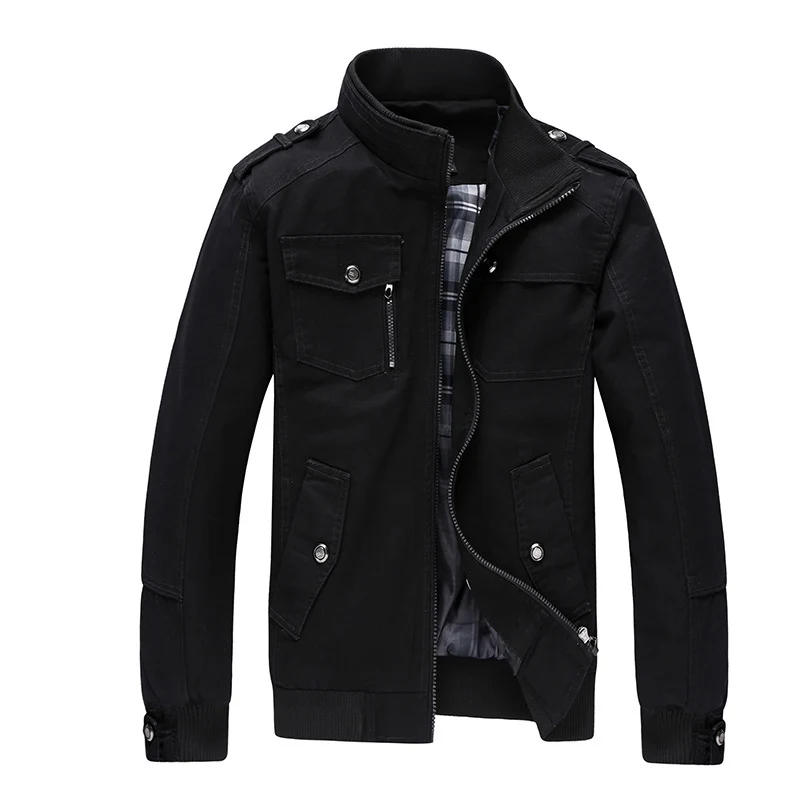 Mountainskin Casual Men's Jacket Spring Army Military Jacket Men Coats Winter Male Outerwear Autumn