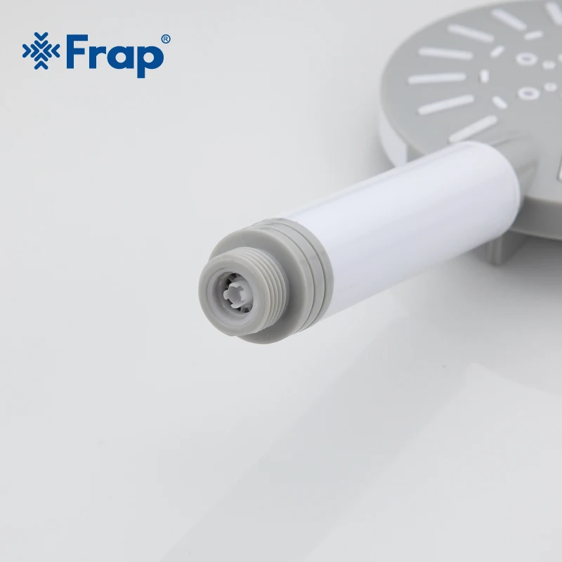 Günstige Frap Vier Einstellung Wasser saving Runde Grau ABS dusche kopf weiß kunststoff hand halten bad dusche Bad Zubehör F009