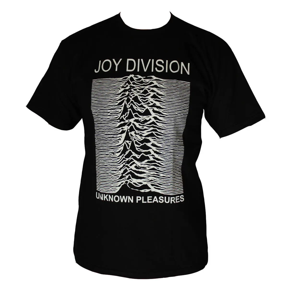 Мужская футболка с надписью JOY DIVISION UNKNOWN PLEASURES MAN'S черная модная в летнем стиле