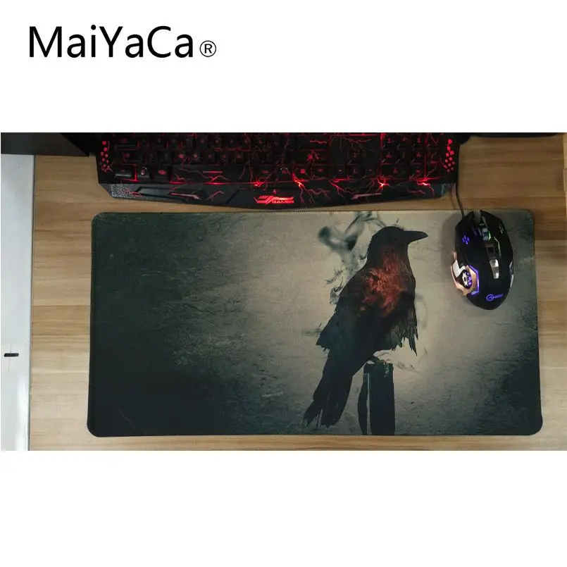  MaiYaCa crow Mouse Mat black grote muismat for LOL CS GO dota 2