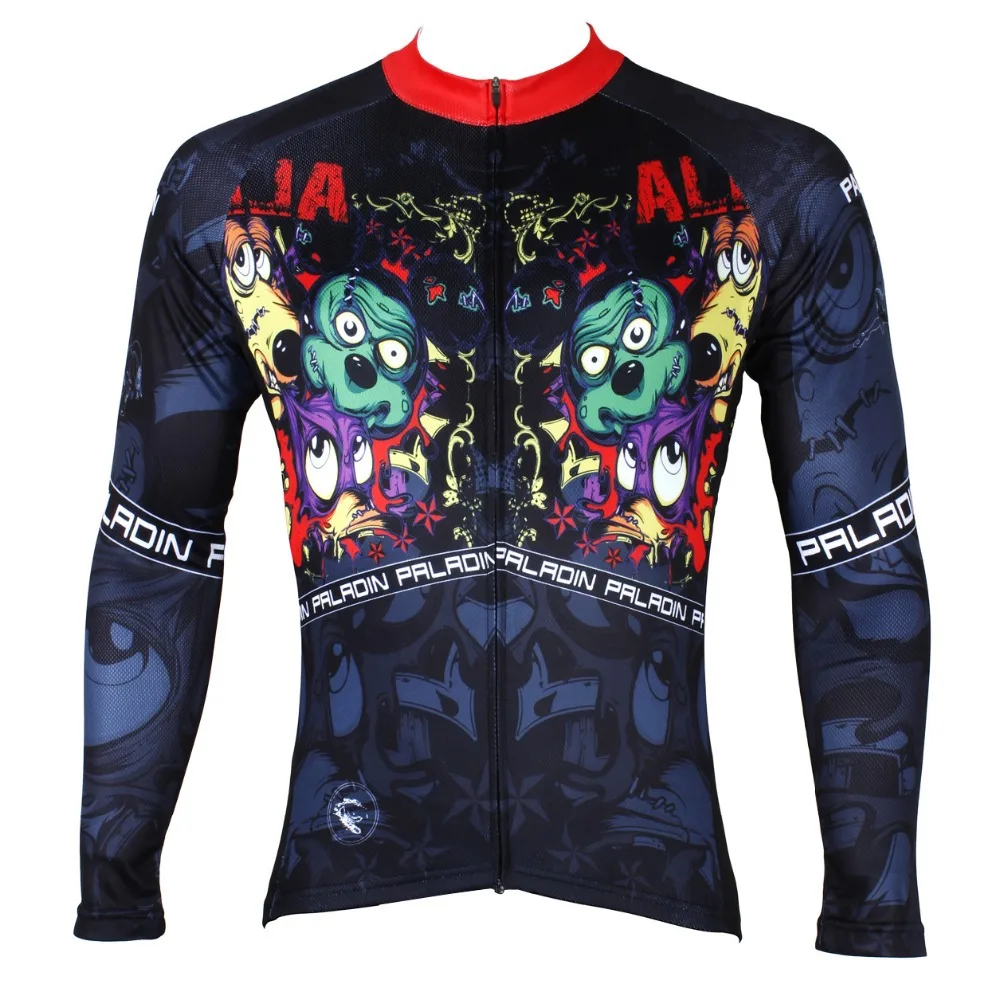 

PALADIN " Horror Stories " Mens Long Sleeve Cycling Jersey Bike Shirt Cycling Clothing